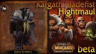 Стрим Kargath Bladefist  Hightmaul  Каргат Острорук Wod Beta Raid test [upl. by Pacheco]