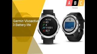 ‌Garmin Vivoactive 3 Battery life [upl. by Ylahtan]