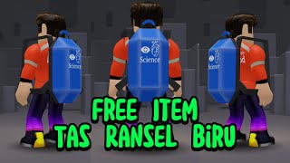 Cara Mendapatkan ITEM GRATIS TAS RANSEL BIRU di ROBLOX 😍😍 [upl. by Humo236]