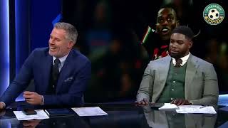 Jamie Carragher makes Micah Richards cry 😂 with laughter [upl. by Barnie199]