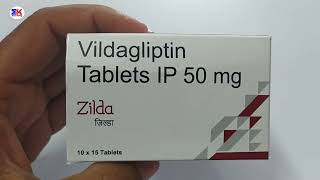 Zilda Tablet  Vildagliptin Tablet 50mg  Zilda Tablet Uses Benefits Dosage Review in Hindi [upl. by Aanas]