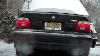 E39 M5 cold start straight pipes [upl. by Sivia]