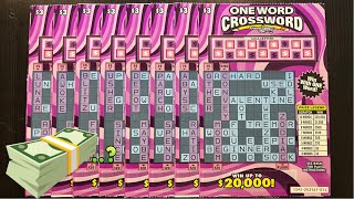 ONE WORD CROSSWORD SCRATCH OFF TICKETS 💰💰 [upl. by Gottfried488]