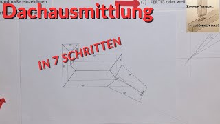 Dachausmittlung bei ungleicher Dachneigung [upl. by Nomzed524]