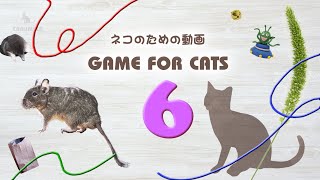 【猫用動画MIX６】ひも・ねずみなど30分 GAME FOR CATS 6 [upl. by Emil989]