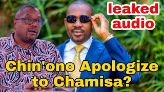 Zvese Bvuu Chinono Apologize to Chamisa leaked audio [upl. by Ecirtal]