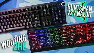 Wooting 2 HE VS Razer HUNTSMAN V2 ANALOG  Review amp Comparison [upl. by Dari]