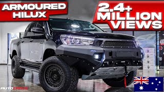 ARMOURED HILUX  CRAZY MODIFIED 4X4 BUILD [upl. by Asilam]