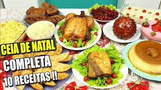 CEIA DE NATAL COMPLETA  10 RECEITAS DE NATAL  CUSTO TOTAL DELICIOSA E FÁCIL DE FAZER [upl. by Annavoj542]