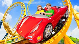 Diana and Roma visited Ferrari World Theme Park 2024 [upl. by Mathilda]