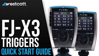 FJX3 Wireless Flash Triggers  Quick Start Guide [upl. by Pietro]