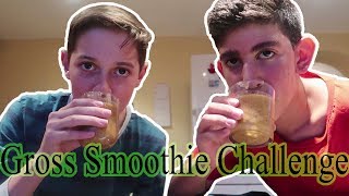 GROSS SMOOTHIE CHALLENGE Part 2 Kids Vs Food Making and Drinking the Smoothie [upl. by Wivina]