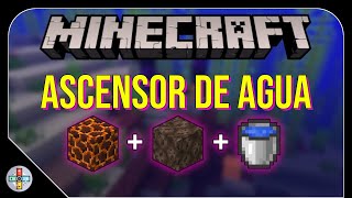 HAZ un ASCENSOR DE AGUA en MINECRAFT  Minecraft shorts guides [upl. by April]