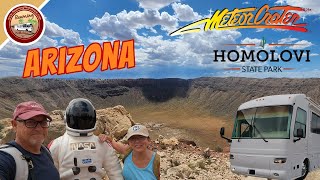 Arizona I40 Road Trip to Meteor Crater amp Homolovi State Park amp Campground [upl. by Henrie]