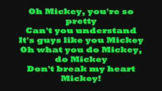 Hey Mickey with lyrics [upl. by Auj]