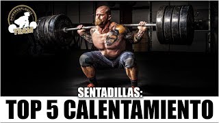 TOP 5 EJERCICIOS PARA EL CALENTAMIENTO DE SENTADILLAS [upl. by Itida927]