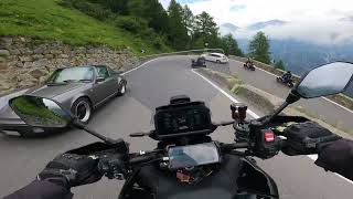 On Board  Scendiamo dal Passo dello Stelvio lato Trentino  Yamaha Tracer 9 GT Plus [upl. by Ayotna]