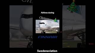 Airlines during christmas 🎄🇫🇮 finnair aviation christmas [upl. by Amalita294]