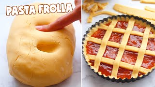 CROSTATA DI MARMELLATA con Pasta Frolla Senza Burro  Ricetta Facile di Benedetta [upl. by Lorusso130]