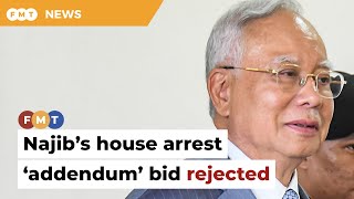 Court rejects Najib’s judicial review bid on house arrest ‘addendum’ [upl. by Llerrem]