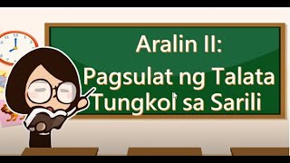 Pagsulat ng Talata Tungkol sa Sarili [upl. by Xena]