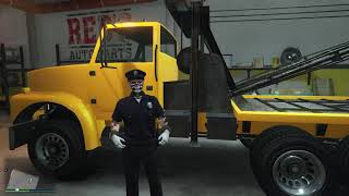 GTA V Salvage Yard Tow Truck Services Benefactor Schafter [upl. by Lina953]