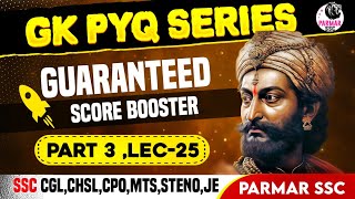 GK PYQ SERIES PART 3  LEC25  PARMAR SSC [upl. by Saks986]