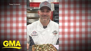 Pizza pros battle it out at worlds largest pizza show [upl. by Ellatsyrc]