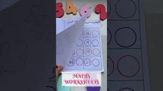 MATHS WORKSHEETS  LKGlkgworksheet earlylearningfun maths [upl. by Flossie]