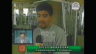 1995 Diego Maradona entrevistado por Mariano Grondona  Hora Clave [upl. by Ycnej]