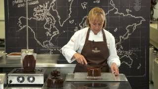 Callebaut Cover a Cake with Chocolate Ganache [upl. by Lovett]