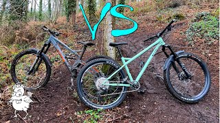 Hardtail Vs Full Suspension  Same track  which is quicker and by how much [upl. by Eemyaj390]