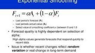 Calculating Exponential Smoothing in MS Excel [upl. by Farhi]