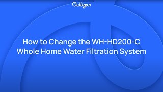 How to Replace a Culligan Whole Home Water Filter Cartridge  Culligan [upl. by Morse]