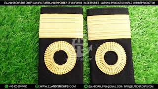 Merchant Navy Epaulettes Pakistan Navy Epaulettes Manufacturers Royal Navy Epaulette [upl. by Keiko830]