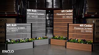 Learn About ENCLOs Florence Privacy Screens with Planter Boxes 4variations I ENCLO Screens [upl. by Ahsrop417]