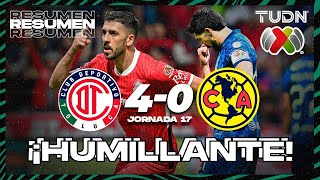 HIGHLIGHTS  Toluca 40 América  Liga Mx AP2024  J16  TUDN [upl. by Onailimixam]