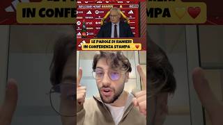 Le parole di Claudio Ranieri in conferenza stampa💛❤️ roma ranieri calcio seriea totti derossi [upl. by Uund209]