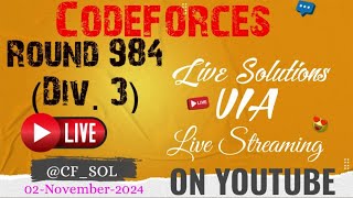 Codeforces Round 984 Div 3 [upl. by Nyret866]