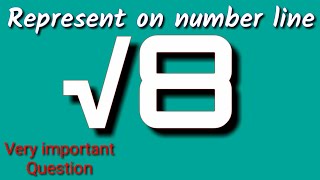 Represent root 8 on the number line Locate root 8 on the number line √8 on the number line [upl. by Mit]