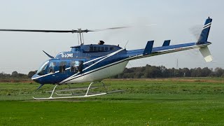 Bell 206L LongRanger Helicopter Takeoff [upl. by Ayortal922]