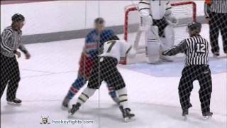 Olivier DAoust vs Dylan McIlrath Sep 11 2011 [upl. by Trella777]