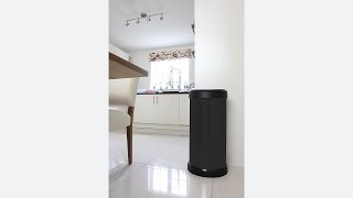 Curver 40 Litre Metal Effect One Touch Deco Bin Black [upl. by Christoforo170]