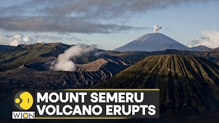 Indonesia Mount Semeru volcano erupts hundreds evacuated  English News  WION [upl. by Brubaker]