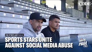 Tackling social media abuse The sports stars speaking out  The Back Page  Fox Sports [upl. by Cami190]