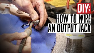 DIY How to Wire a Guitar Output Jack [upl. by Rask209]