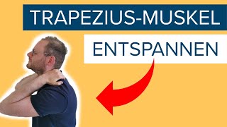 Trapezius Muskel entspannen  einfache Hilfe für Nackenschmerzen [upl. by Retep]