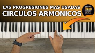 LOS CIRCULOS ARMONICOS EN EL PIANO 🎹 progresiones de acordes [upl. by Ostap320]