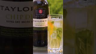 Refreshing summer drink 13 Taylors Chip Dry White Port  23 Tonic Water Garnish lemon and mint [upl. by Dominy]