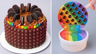 100 So Yummy Rainbow Cake Ideas for You  Fun and Creative Chocolate Cake Decorating Tutorials [upl. by Laekcim]